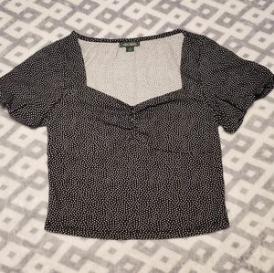 Wild Fable Polka Dot Crop Top sz XS